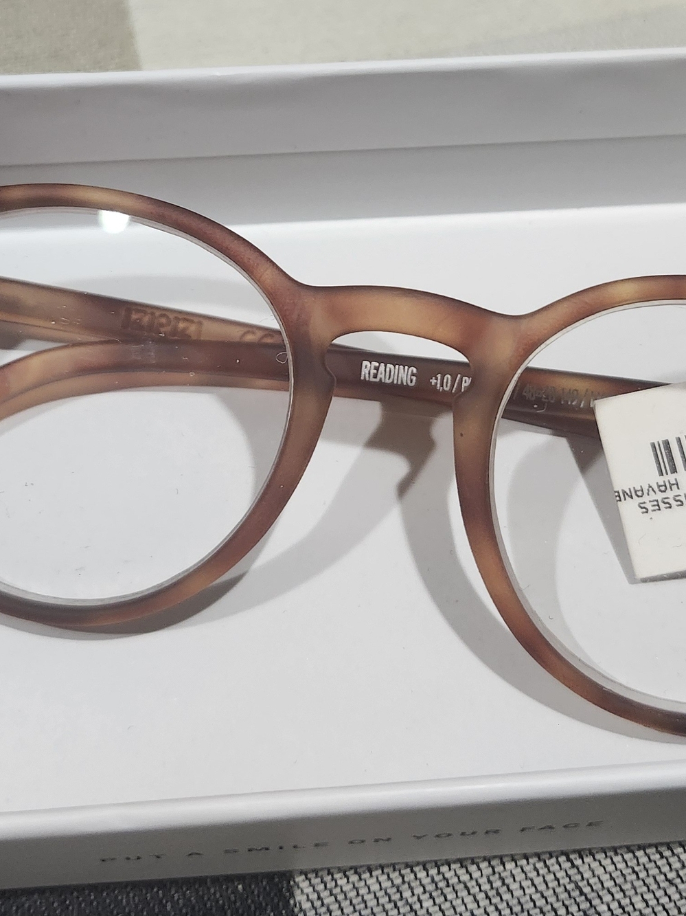 IZIPIZI Paris Pantos Reading Glasses Round Matte Brown Frame (+1.0)